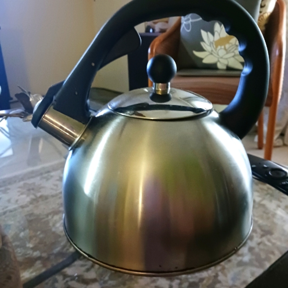 2.8 Qt Satin Splendor Whistling tea kettle Pre-owned